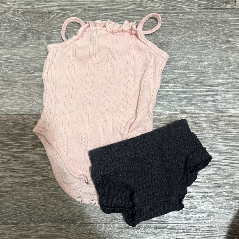 Jill Marie Boutique Soft Pink Baby Romper
